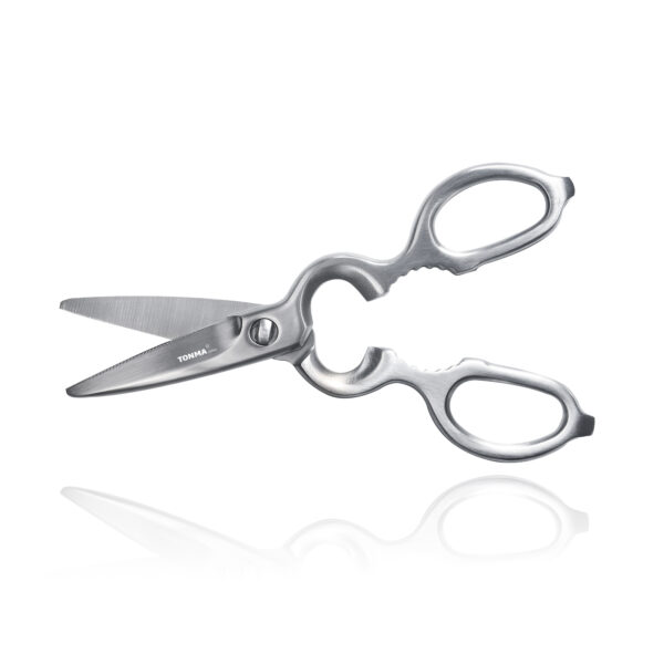 TONMA Kitchen Scissors All Purpose [ Made in Japan ] Sharp Stainless Steel Forged Kitchen Shears Heavy Duty, Come Apart Blade Dishwasher Safe (TKS-1)