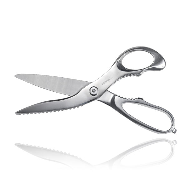 TONMA Kitchen Shears Heavy Duty [Made in Japan] 9.5” Sharp Stainless Steel Come Apart Kitchen Scissors All Purpose, Ergonomic Right Handled (TKS-2)