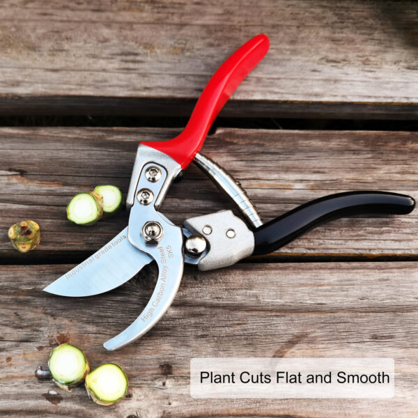 TONMA Pruning Shears [Made in Japan] Professional 8 Inch Premium Plant Garden Scissors Secateurs with Ergonomic Handle (TP-2) - Image 3