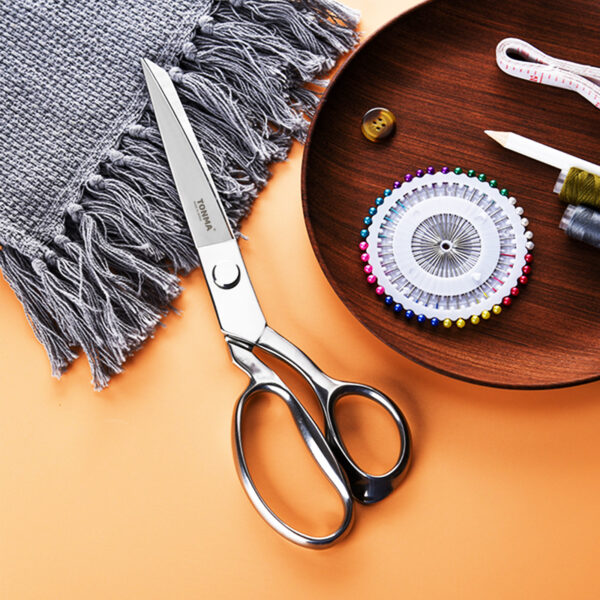 TONMA Fabric Scissors [Made in Japan] 10 Inch Professional Sewing Scissors for Tailoring Heavy Duty Japanese Solid Stainless Steel Tailor Shears for Leather Cutting Home Office Artists Dressmakers (TFS-2) - Image 5