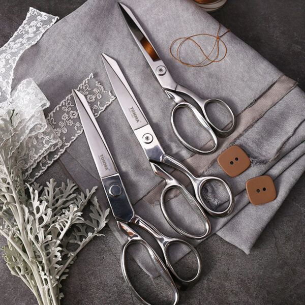 TONMA Sewing Scissors [Made in Japan] 9 Inch Professional Fabric Scissors, Industrial Japanese Solid Stainless Steel Dressmaker Tailor Shears, Ideal for Cutting Fabric Cloth Denim Leather (TFS-1) - Image 8
