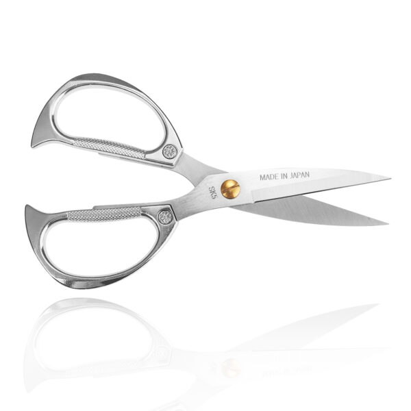 TONMA [Made in Japan] Kitchen Scissors All Purpose, Quality Japanese Ergonomic Handle Heavy Duty Kitchen Shears for Herbs, Chicken, Food, Garden, Office, Fabric Crafting, Effortless Cutting （TKM-4）