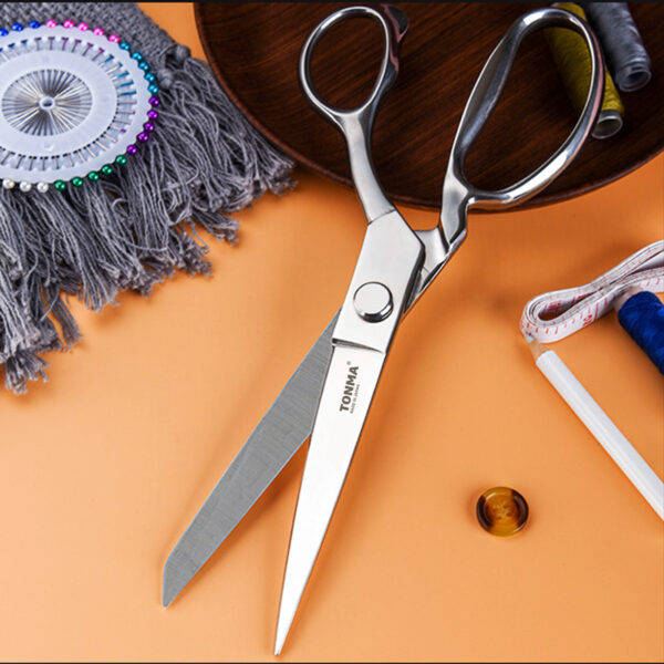 TONMA Fabric Scissors [Made in Japan] 10 Inch Professional Sewing Scissors for Tailoring Heavy Duty Japanese Solid Stainless Steel Tailor Shears for Leather Cutting Home Office Artists Dressmakers (TFS-2) - Image 6