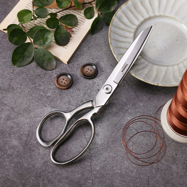 TONMA Sewing Scissors [Made in Japan] 9 Inch Professional Fabric Scissors, Industrial Japanese Solid Stainless Steel Dressmaker Tailor Shears, Ideal for Cutting Fabric Cloth Denim Leather (TFS-1) - Image 5