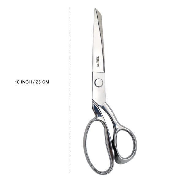 TONMA Fabric Scissors [Made in Japan] 10 Inch Professional Sewing Scissors for Tailoring Heavy Duty Japanese Solid Stainless Steel Tailor Shears for Leather Cutting Home Office Artists Dressmakers (TFS-2) - Image 2