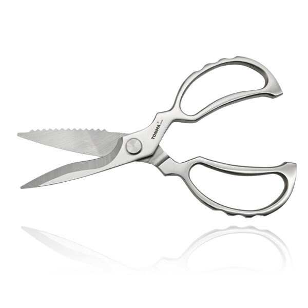TONMA Heavy Duty Kitchen Shears [Made in Japan], Japanese Stainless Steel Poultry Shears, Multipurpose Kitchen Scissors for Meat, Fish, Chicken, Seafood(TKS-5)