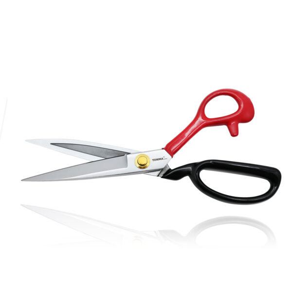 TONMA Sewing Scissors [Made in Japan] 9 Inch Heavy Duty Fabric Scissors, Industrial Japanese Steel Dressmaker Tailor Shears for Cutting Clothes Fabric Denim Leather(TFSR-1)