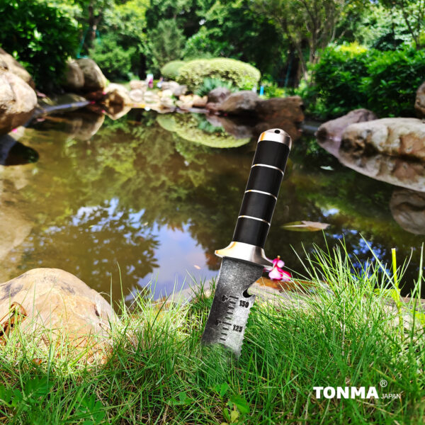 TONMA Hori Hori Garden Knife [ Made in Japan ] Heavy Duty Stainless Steel Japanese Hori Knife with Sheath Garden Tools for Weeding, Digging, Cutting, Pruning (TGK-2) - Image 6