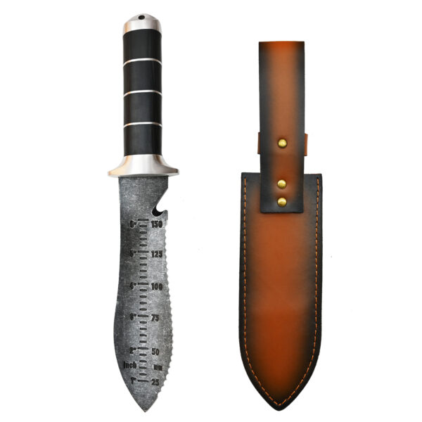 TONMA Hori Hori Garden Knife [ Made in Japan ] Heavy Duty Stainless Steel Japanese Hori Knife with Sheath Garden Tools for Weeding, Digging, Cutting, Pruning (TGK-2)