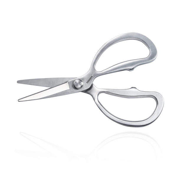 TONMA Kitchen Scissors All Purpose [Made in Japan], Japanese Solid All Stainless Steel Cooking Kitchen Shears Heavy Duty (TK-5)
