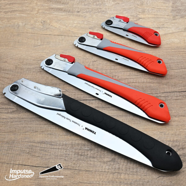 TONMA Folding Hand Saw [Made in Korea] 8" (210mm) Medium Teeth Small Pruning Hand Saw for Wood Cutting, Camping, Garden Woodworking, Japanese Hard Chrome Plating Impulse Hardened Stainless Blade(TDE-903) - Image 6